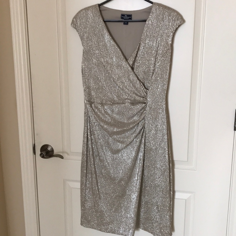 Gold sparkly dress, American living, 10
